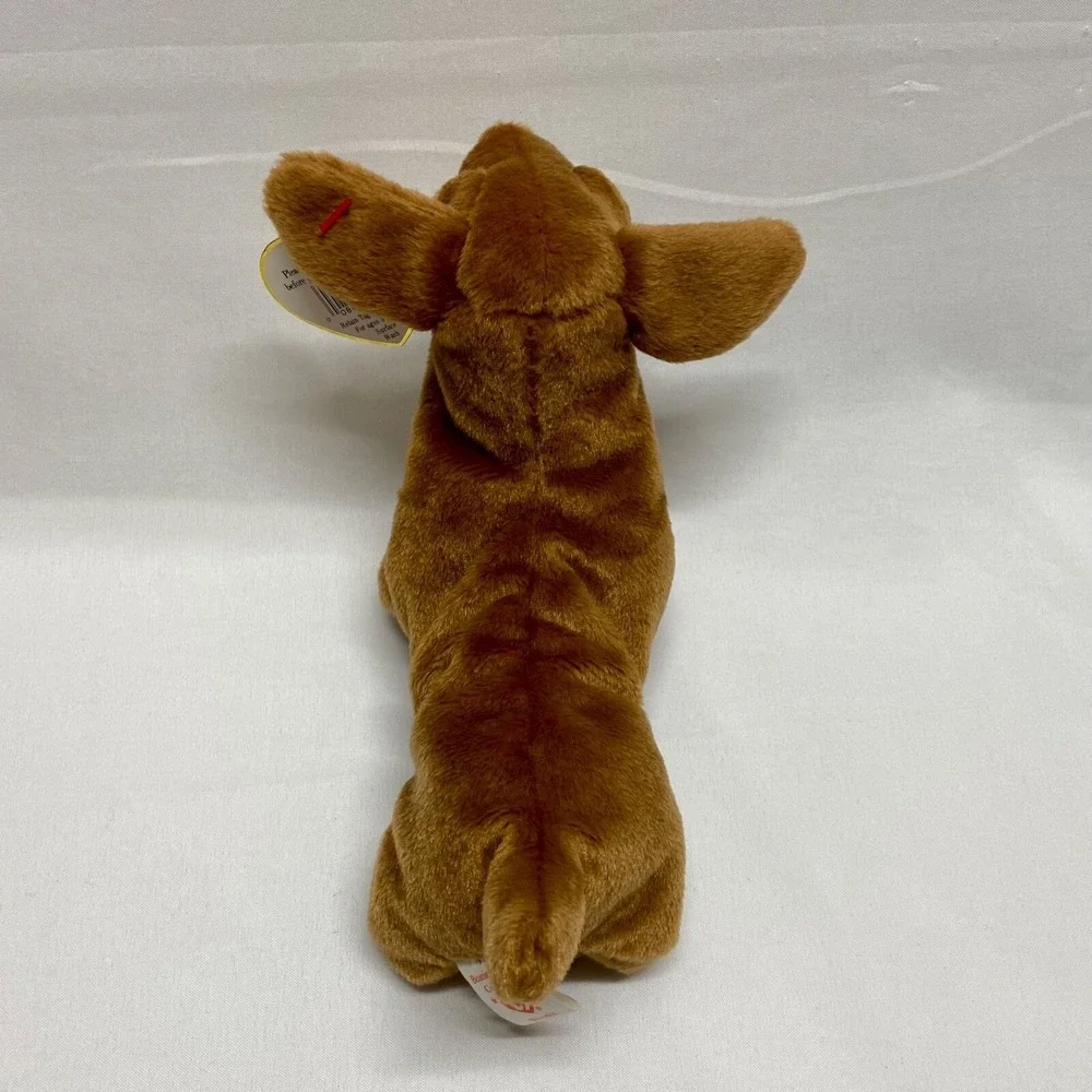 Ty Beanie Babies Weenie 4013 Daschund Dog 1995 Retired PVC‎ Pellets Rare Plush